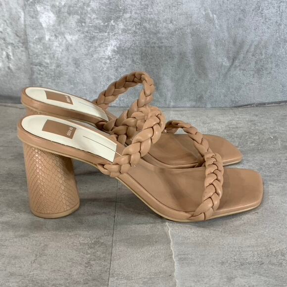 Dolce Vita Shoes - DOLCE VITA Women's Cafe Stella Nairi Braided Square-Toe Slide Sandals SZ 10